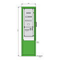Stromverteiler für Freizeitanlagen aus Edelstahl mit 8 RCDs TypA, 8 WS-Zählern, 8 LS und 8 Abgangsklemmen
