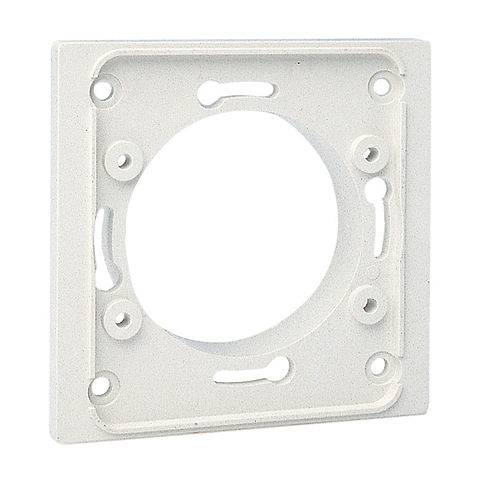 MONDO cover plate, small version, one-piece in pure white