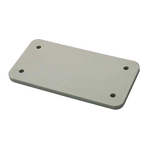 Cover plate for panel housings B10 in grey