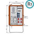 Anschlussverteilerschrank 44kVA mit Zählerplatz, RCD TypB und RCD TypA, 4 CEE-Abgänge 16-32A und 6 Schukos