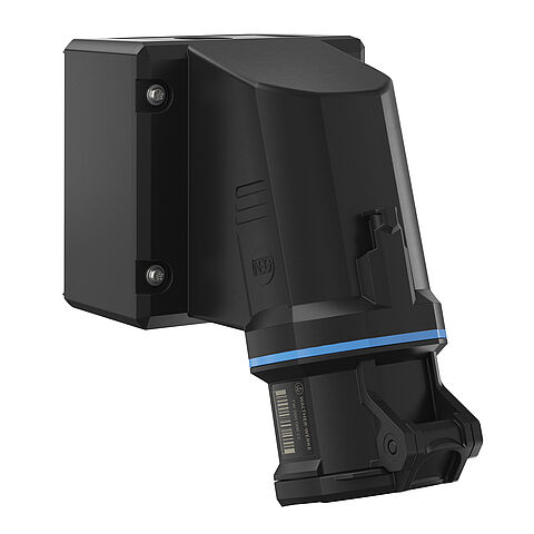 CEE NEO Wandsteckdose 32A 4P 9h IP54 mit Push-In Klemmstein und drehbarem Boden