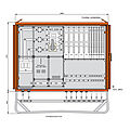 Anschlussschrank 346kVA mit Wandlermessung und 11 NH-Abängen