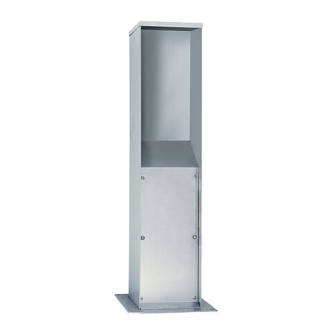 Stainless steel column for socket combinations with enclosure size HxBxT: 608x183x152mm (series 699)