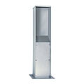 Stainless steel column for socket combinations with enclosure size HxBxT: 608x183x152mm (series 699)