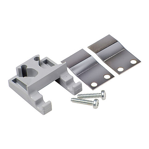 Bearing block from plastic for hinged lid made from plastic from the series A and B