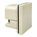 Caravan appliance inlet 16A 3P 6h with mounting frame in white