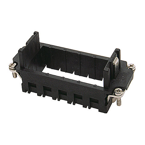 Female frame from the series MO B16 for five contact carriers