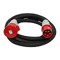 CEE extension cable with plug and coupler 63A 5P 400V 6h IP44, length 5m, type H07RN-F 5G16
