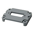 Adapter plate B6 for contact inserts with Sub-Miniature single 9pol.