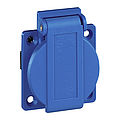 Panel isolated ground receptacle straight 16A 3P IP54 finger-safe in accordance with BGV A3