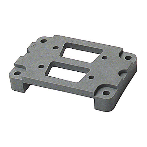 Adapter plate B6 for contact inserts with Sub-Miniature double 15pol.