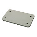 Cover plate for panel housings B6 in pebble grey