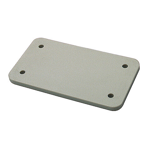 Abdeckplatte für Anbaugehäuse B6 in kieselgrau 