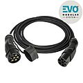 Ladeleitung EVO cable Mode 3 Typ 2 - Typ 2 22kW 3-ph. 400V IP44, 5m lang