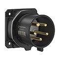CEE NEO Anbaugerätestecker gerade 16A 5P 1h IP54 mit Schraubtechnik und 75x75mm Flansch