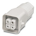 Connector A3 consisting of hood with female inserts, screwless technology and single locking system