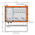 Gruppenverteilerschrank 173kVA mit 6 NH-Abgänge