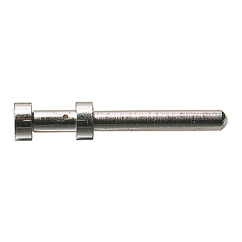 Pin contact for crimp-type connection, series A, B, BB and MO 4P, Isotan with cross section 0.5 qmm