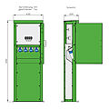 Satellitensäule mit 4 CEE-Abgängen 16A