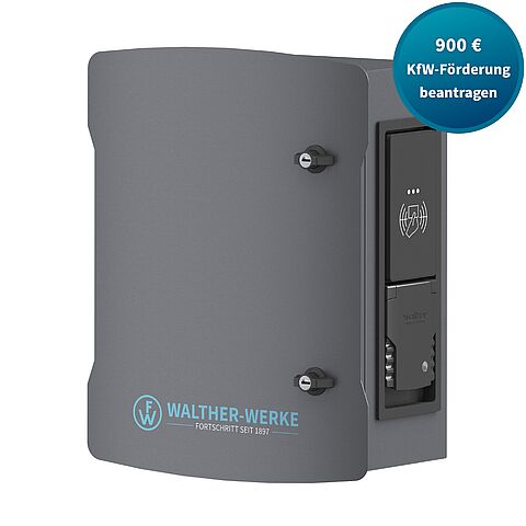 Wallbox smartEVO 22 mit 1 Ladedose max. 22kW, PLC ISO 15118 und Überspannungsschutz