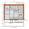 Anschlussschrank 173kVA mit Wandlermessung und 5 NH-Abgänge