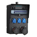 Vollgummi-Steckdosenkombination In: 40A mit einem RCD TypA, 5 MCBs TypC, 2 NEO CEE Abgänge 16-32A, 3 Schukos und Klemmsatz K25 10P