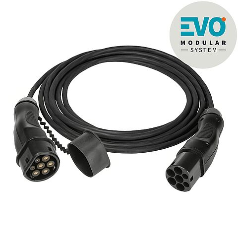 Ladeleitung EVO cable Mode 3 Typ2 - Typ2 22kW 400V IP44, 7,5m lang
