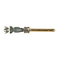 Pin contact for crimp terminal from the series MO 20P, gilded and with terminal cross-section 0,09-0,25qmm