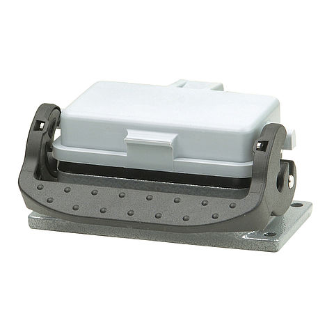 Panel housing B10, BB18, DD42 and MOB10 from aluminium, height 28mm with spring cover and single locking system