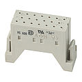 Crimp contact carrier from the series MO 20P for pin contacts and with a numbering of 1-20