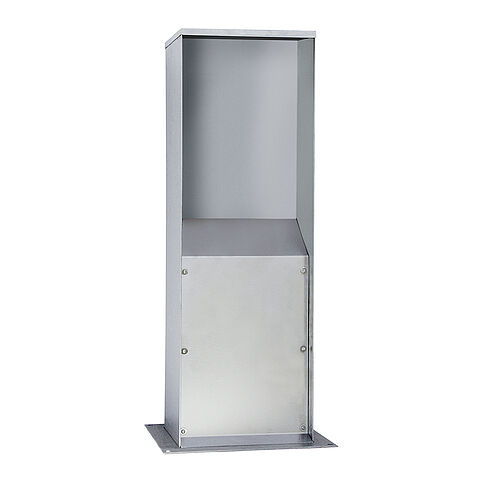 Stainless steel column for socket combinations with enclosure size (HxWxD): 370x280x190mm (series 646)