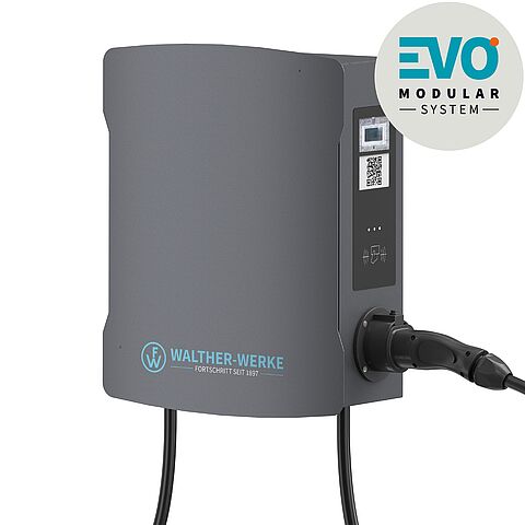 Wallbox smartEVO duo connect+ mit 2 Ladekupplungen max. 22kW, eichrechtskonform, 4G Modem, PLC ISO 15118 und EEBUS