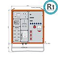 Anschlussverteilerschrank 138kVA mit Wandlermessung, 2 RCDs Typ B und RCD Typ A, 10 LS, 5 CEE-Abgänge 16-125A und 6 Schukos