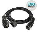 Ladeleitung EVO cable Mode 3 Typ 2 - Typ 2 11kW 3-ph. 400V IP44, 7,5m lang