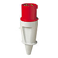 Plug 63A 5P 6h with grommet and pilot contact