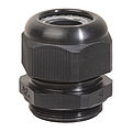 Cable gland M20 with thread, black plastic