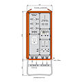 Anschlussschrank 138kVA mit Wandlermessung und 2 NH-Abgänge