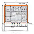 Anschlussschrank 173kVA mit Wandlermessung, einem TSG-Einbauplatz und 5 NH-Abgängen