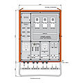 Anschlussschrank 277kVA mit Wandlermessung und 4 NH-Abgänge