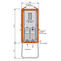 Anschlussschrank 55kVA mit Zählerplatz und einem Leistungsschalter 3P 80A