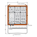 Gruppenverteilerschrank 173kVA mit 8 NH-Abgänge