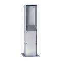 Stainless steel column for socket combinations with enclosure size HxBxT: 370x183x152mm (series 698)